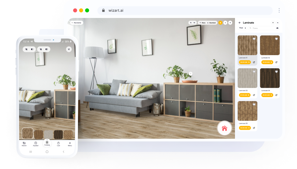 Flooring Visualizer Wizart